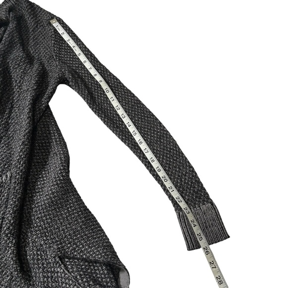 CAbi Lara Duster Knit Cardigan Sweater Size S Gray Open Front Casual Cozy - Picture 14 of 15
